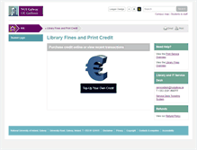 Tablet Screenshot of printcredit.nuigalway.ie