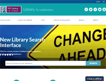 Tablet Screenshot of library.nuigalway.ie